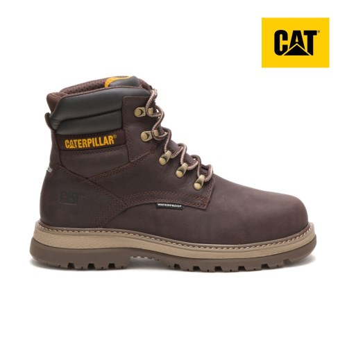 Caterpillar Fairbanks 6" Waterproof Steel Toe Werkschoenen Heren DonkerBruin (UCIZ.NL)